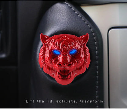 Ignition Bling: Metal Button Cover for Stylish Interiors