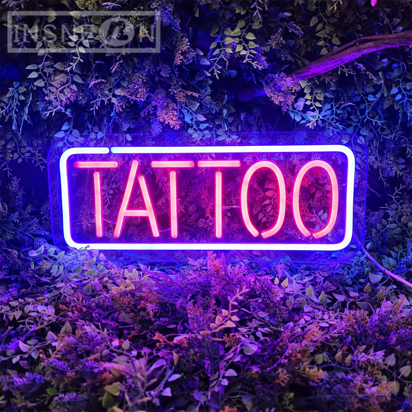 Neon Vibe: LED Tattoo Art Wall Light Decor