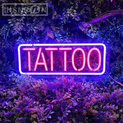 Neon Vibe: LED Tattoo Art Wall Light Decor