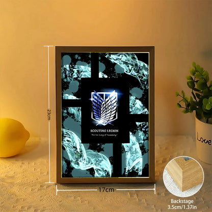 Anime Titan Glow Frame: LED Moonlight Decor