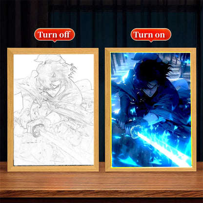 Anime LED Art Frame – Night Light Decor