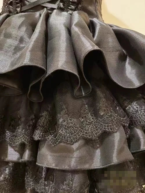 Lace Elegance: Japanese Gothic Lolita Dress