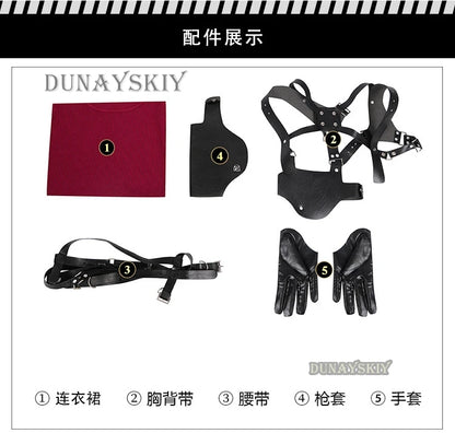 Ada Wong Evil Cheongsam Cosplay Costume Set