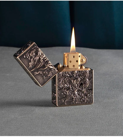 ZORRO Lux Fox Armor Kerosene Lighter Sculpture