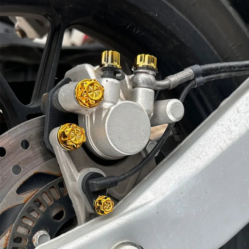 Colorful Motorcycle Nut Caps - Universal Protection Set