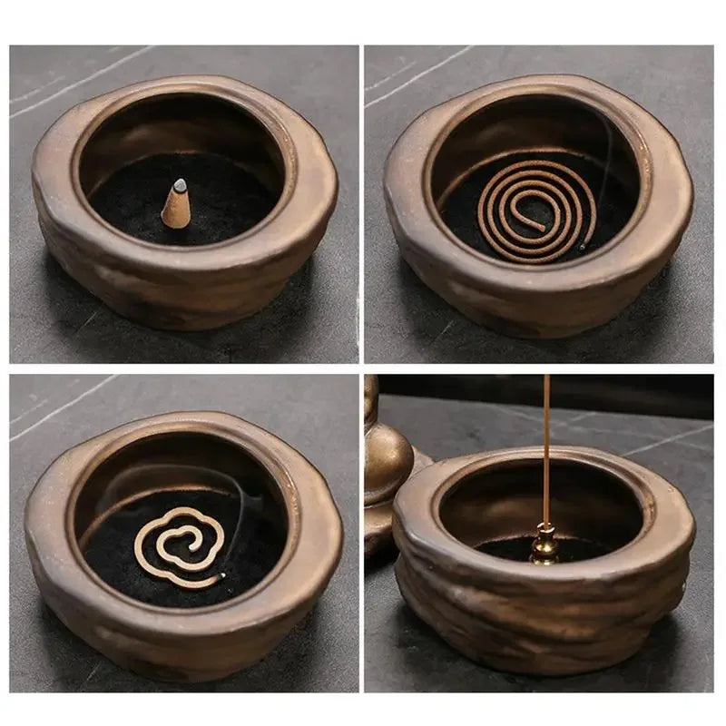 Zen Harmony Ceramic Incense Burner & Decor Holder