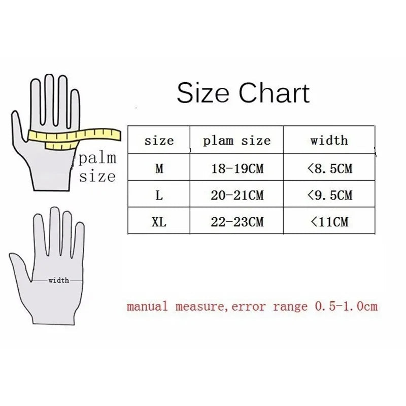 Multi-Season Nylon Motorcycle Riding Gloves