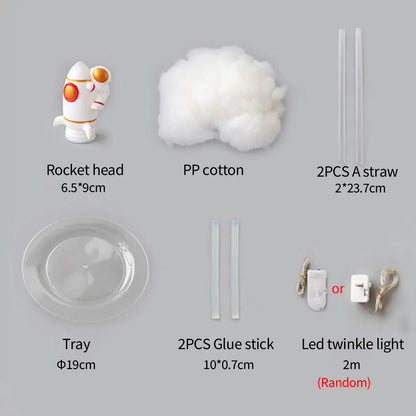 Rocket Lamp LED Colorful Clouds