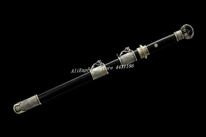 Dragon Jian: Handmade Damascus Blade Kung Fu Sword
