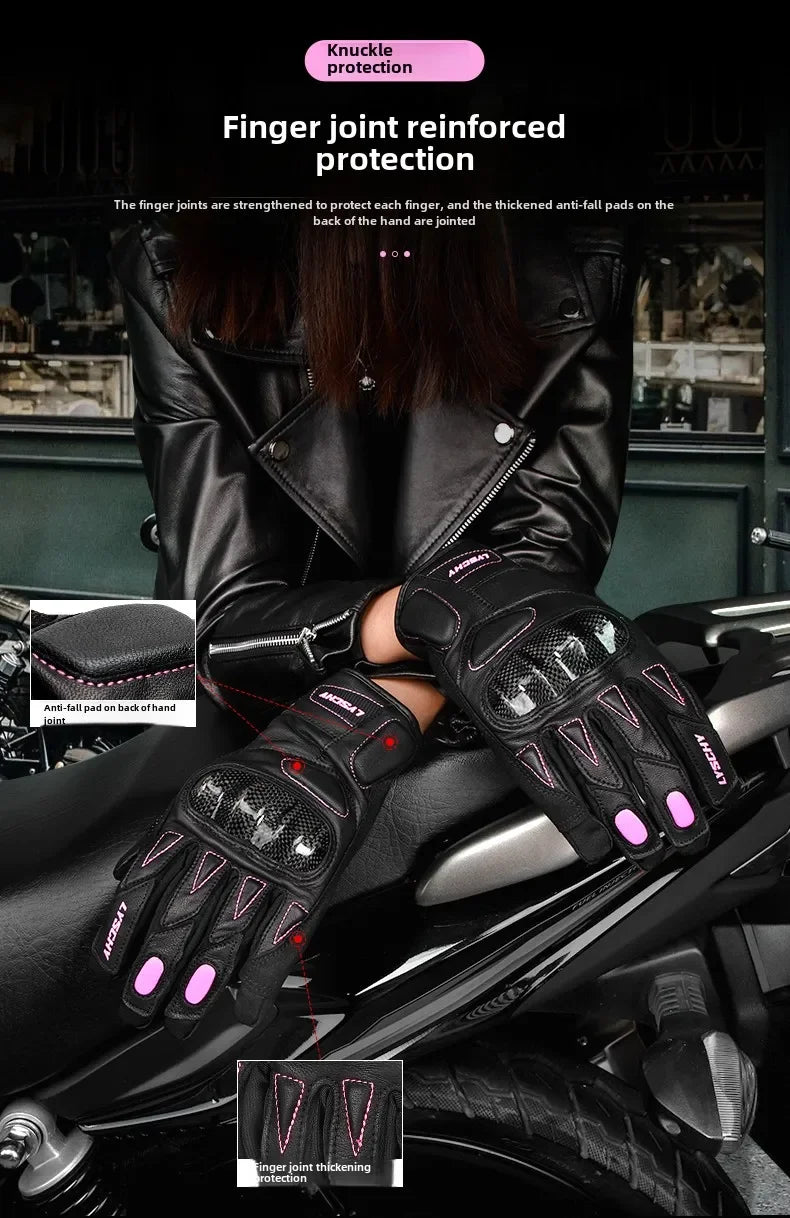 ThermoShield Carbon Fiber Motorbike Gloves