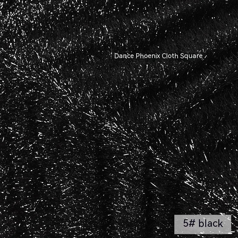 Shiny Silk Feather Tassel Plush DIY Fabric