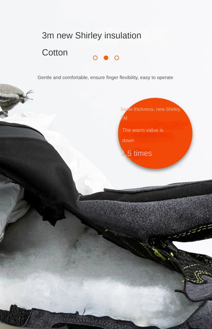 LOBOO Winter Touchscreen Heated Riding Gloves