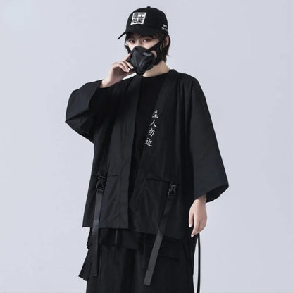 Japanese Traditional Black Kimono