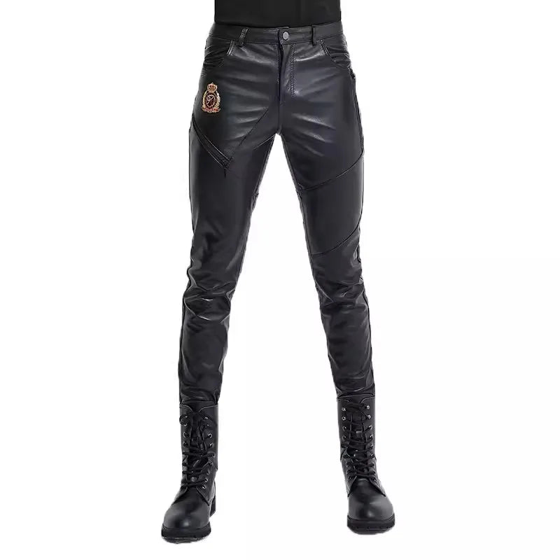 WindShield Genuine Leather Pants for Men