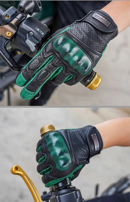 Retro Racer Touchscreen Gloves - Spring & Summer