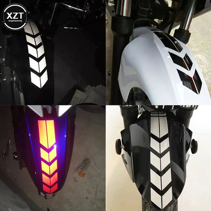 Reflective Arrow Decals for Motorcycle Safety