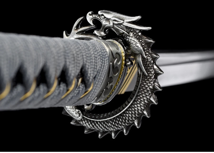 Majestic Dragon Sword Fittings Set for Samurai Blades