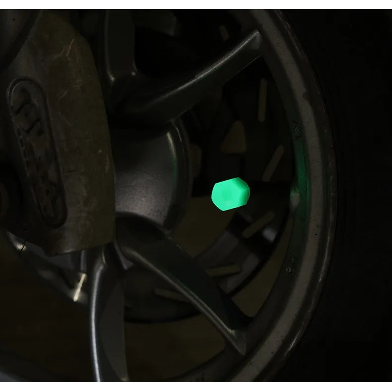 GlowBoost Night Valve Caps for Motorcycles