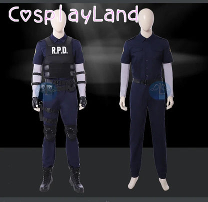 Leon Kennedy Resident 2 Cosplay Costume Set