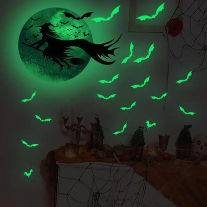 Ghoulish Glow Witch Window Clings