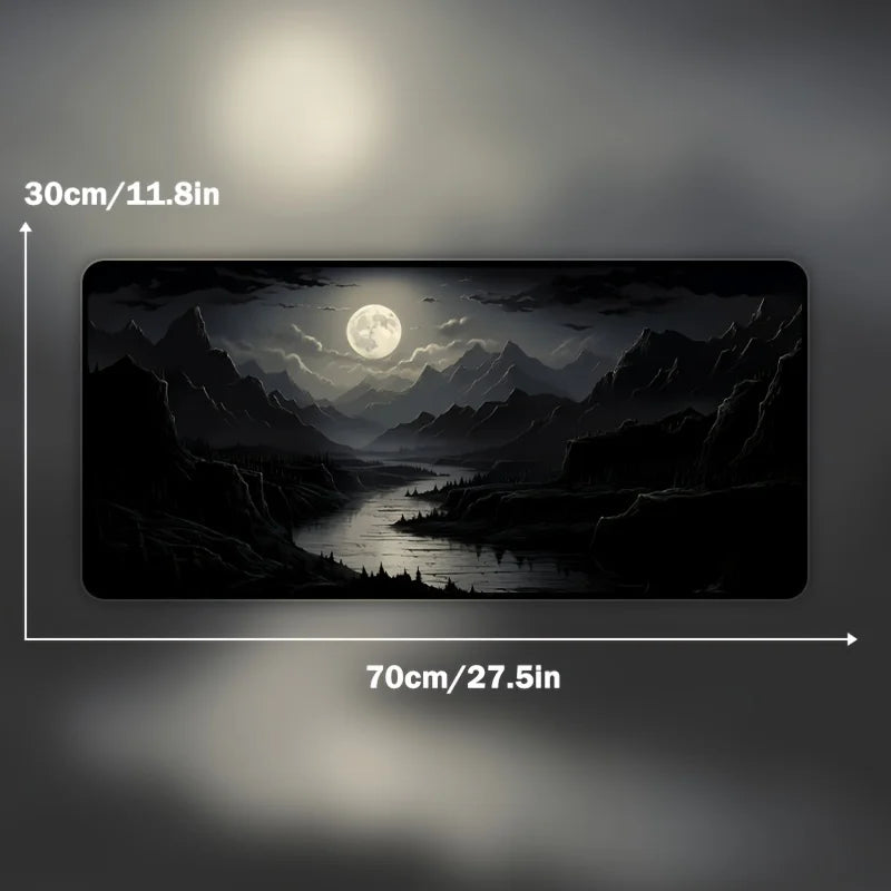 Moonlit Magic: Large Non-Slip Gaming Mouse Pad