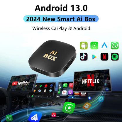 Smart Ai Box: Android 13 Wireless CarPlay Adapter