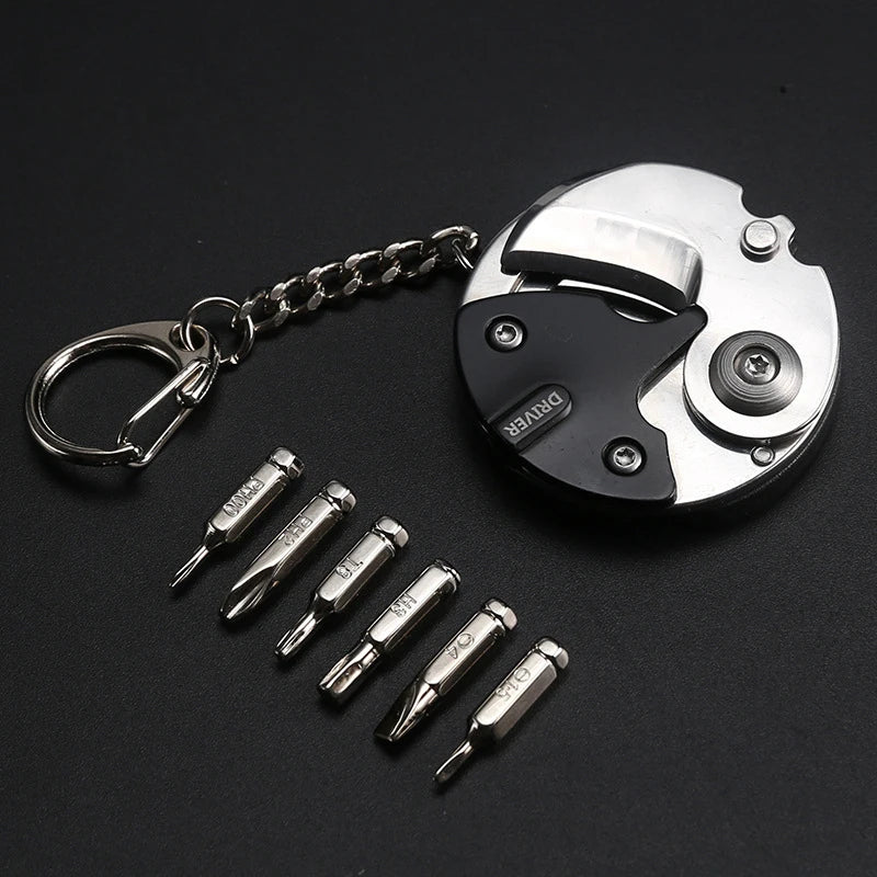 Pocket Multi-Tool Keychain for Outdoors & EDC