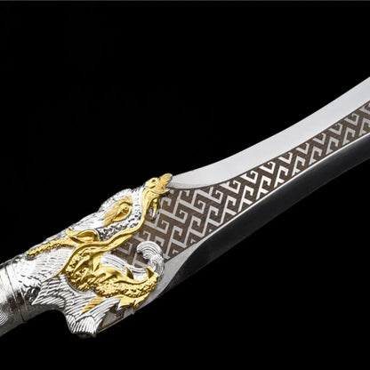 Ancient Style Longquan Stainless Steel Short Sword