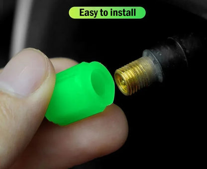 GlowBoost Night Valve Caps for Motorcycles