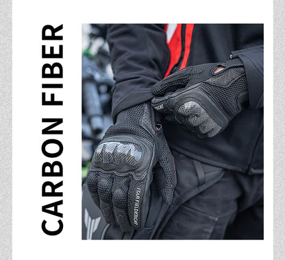 Star Field Knight Carbon Fiber Summer Bike Gloves