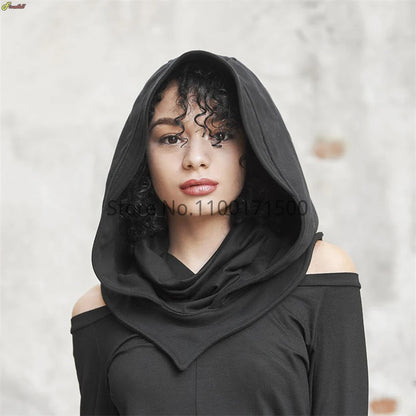 Enigmatic Gothic Cloak & Mask Ensemble