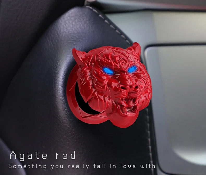 Ignition Bling: Metal Button Cover for Stylish Interiors