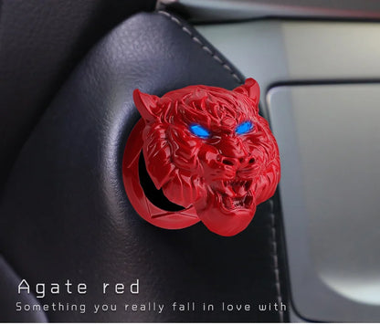 Ignition Bling: Metal Button Cover for Stylish Interiors