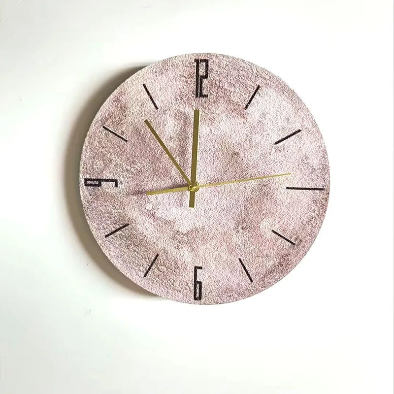Celestial Sandstone Moon Clock & Light Decor