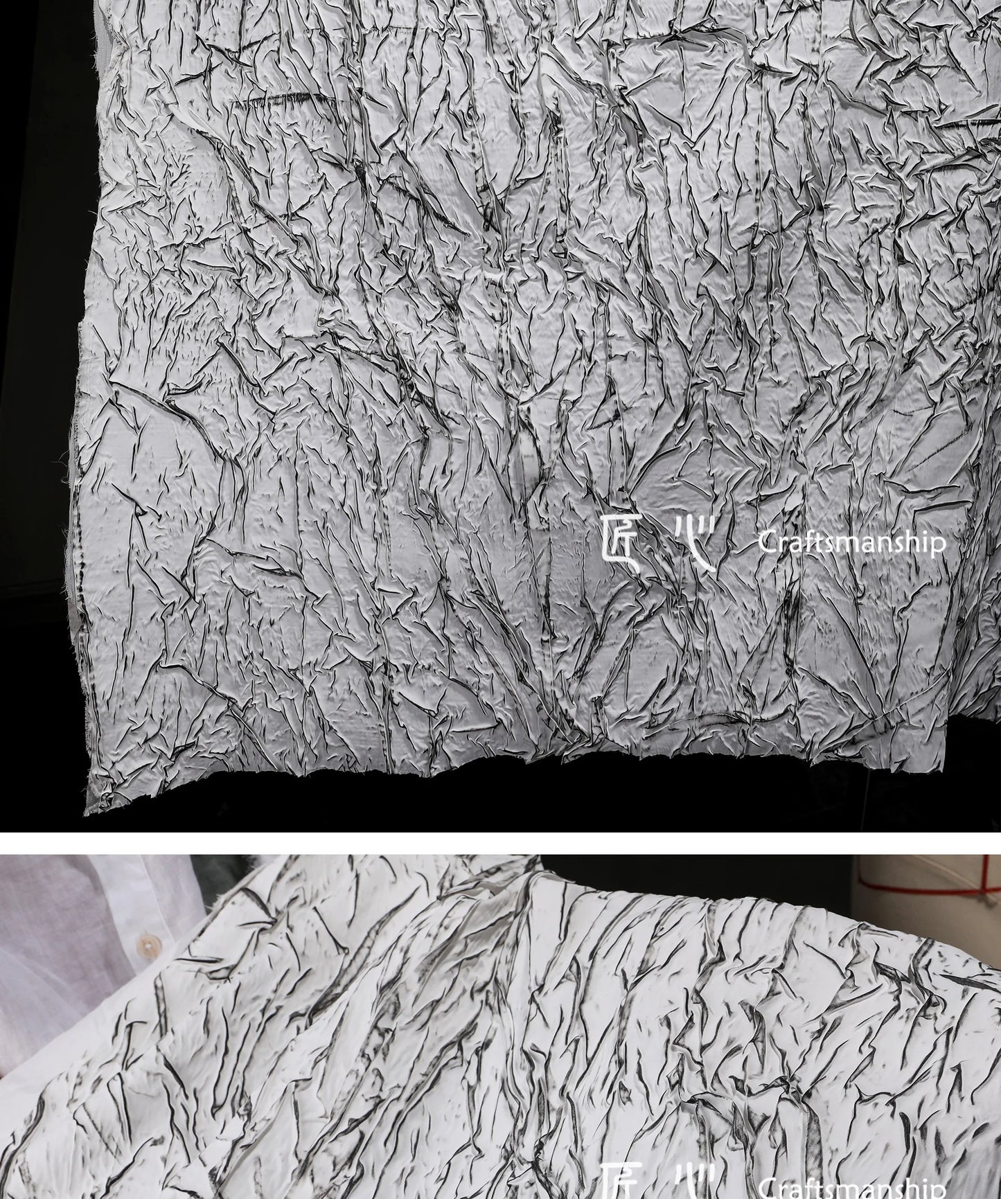 Eco Jacquard Pleat Fabric for Fashion Creations