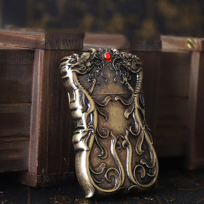Dragon Fire Kerosene Lighter - Retro Windproof Style
