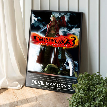DevilS Cry Game Art - Adhesive Wall Poster