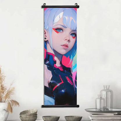 Cyberpunk Rebecca: Vibrant Wall Art