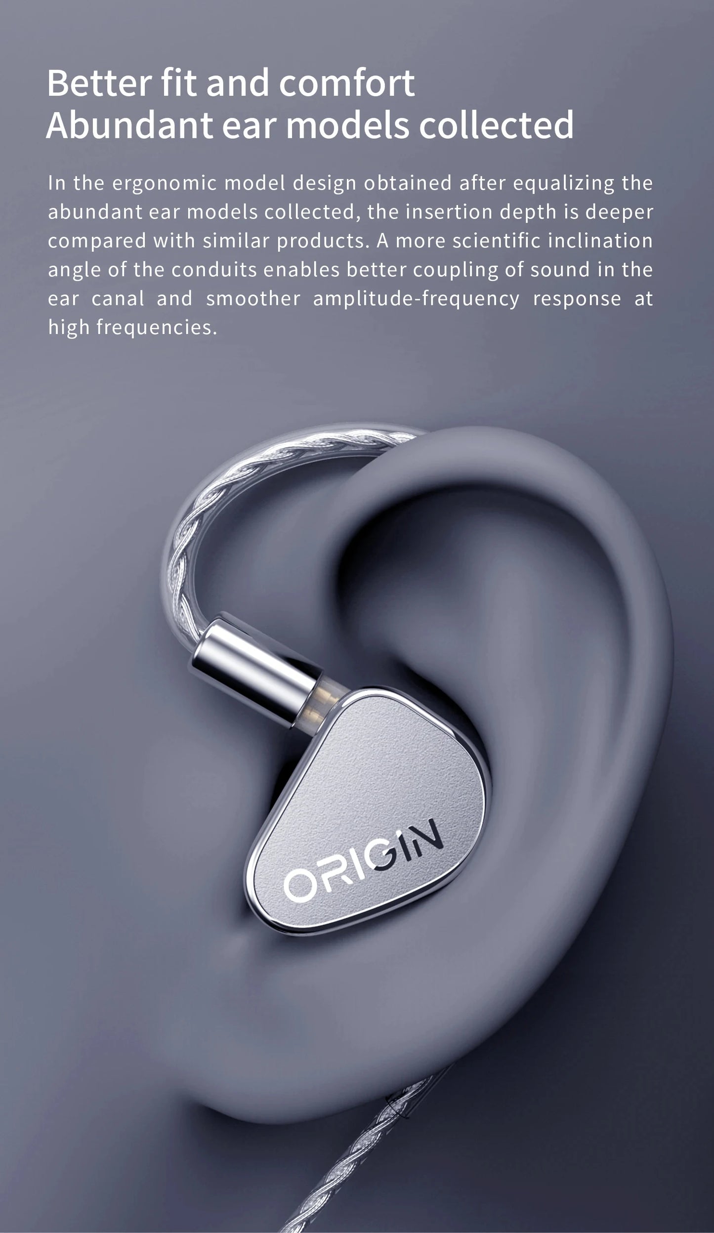 TANCHJIM ORIGIN DMT5 Dynamic Driver In-Ear Earphone IEM HiFi Music Earbuds Highly Pure Wire 0.78mm Wired Headset