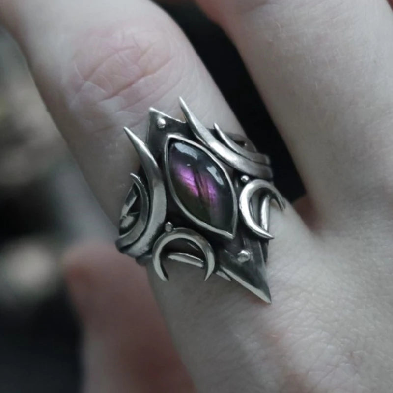 Retro Purple Zircon Jewelry