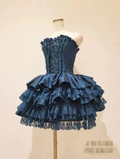 Lace Elegance: Japanese Gothic Lolita Dress