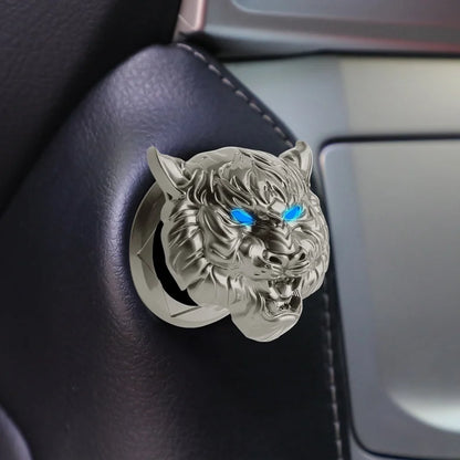 Ignition Bling: Metal Button Cover for Stylish Interiors