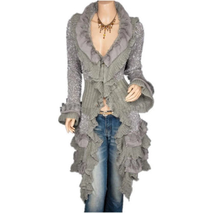 Victorian Lace-Up Steampunk Coat for Women