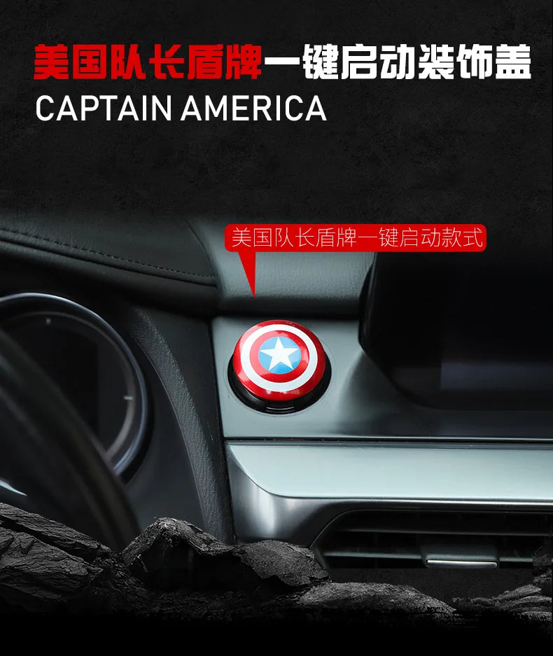 Car Engine Ignition Start Switch Button Protective Cover