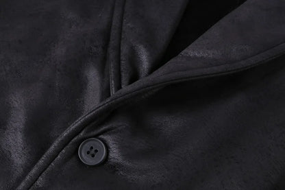 Vintage Suede Slim Fit Men's Vest
