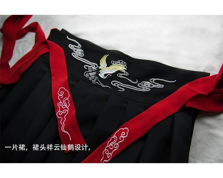 Vintage Knight Hanfu Robe: Cosplay & Dance Attire