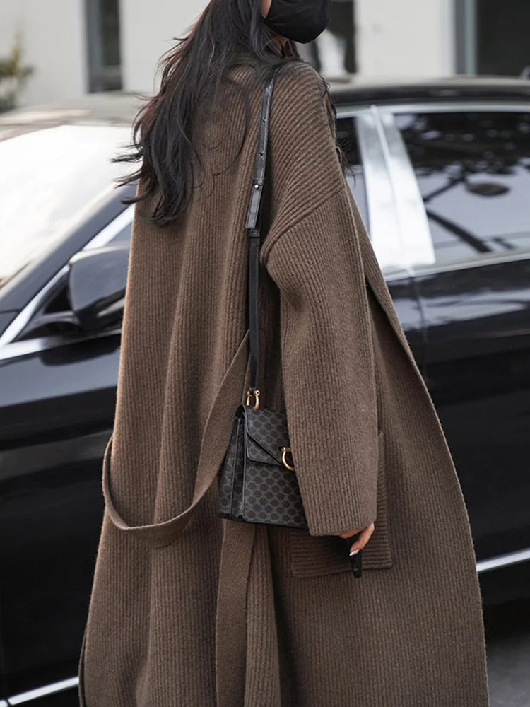 Vintage Long Cardigan Women