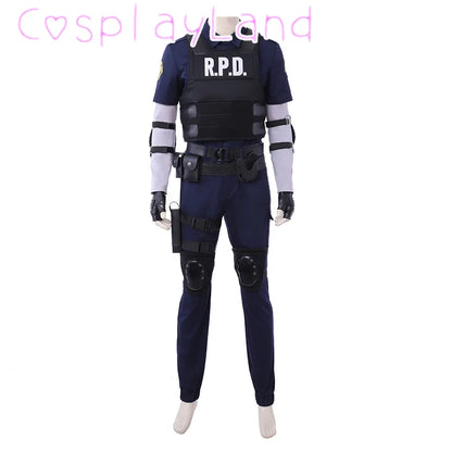 Leon Kennedy Resident 2 Cosplay Costume Set