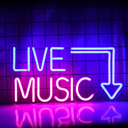 Electric Rock Vibes: LED Neon Art Sign