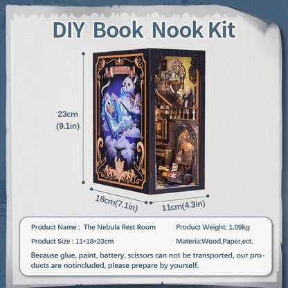 DIY Book Nook Miniature Nebula Common Room